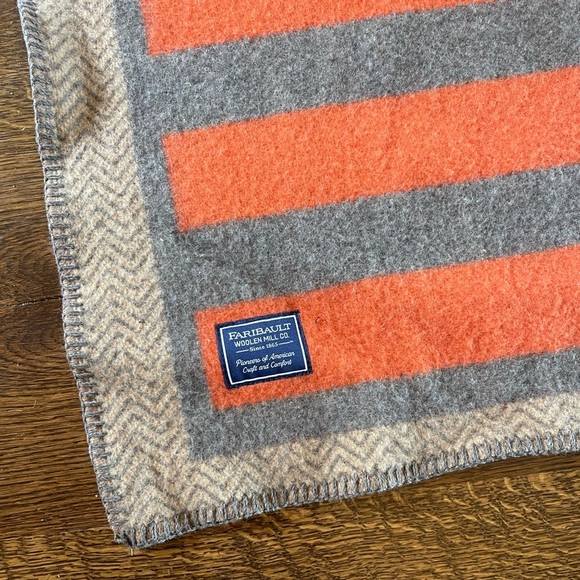 New! Anthropologie-Faribault Monogram Wool Blend Throw Blanket-A - Picture 11 of 11